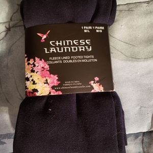 CHINESE LAUNDRY 1 pair black tights